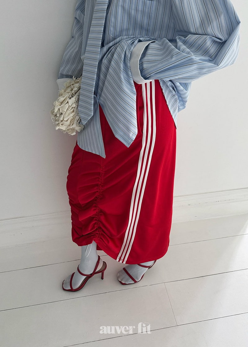 Auver_Fit - Korean Women Fashion - #womensfashion - Jersy Shirring Long Skirt - 11