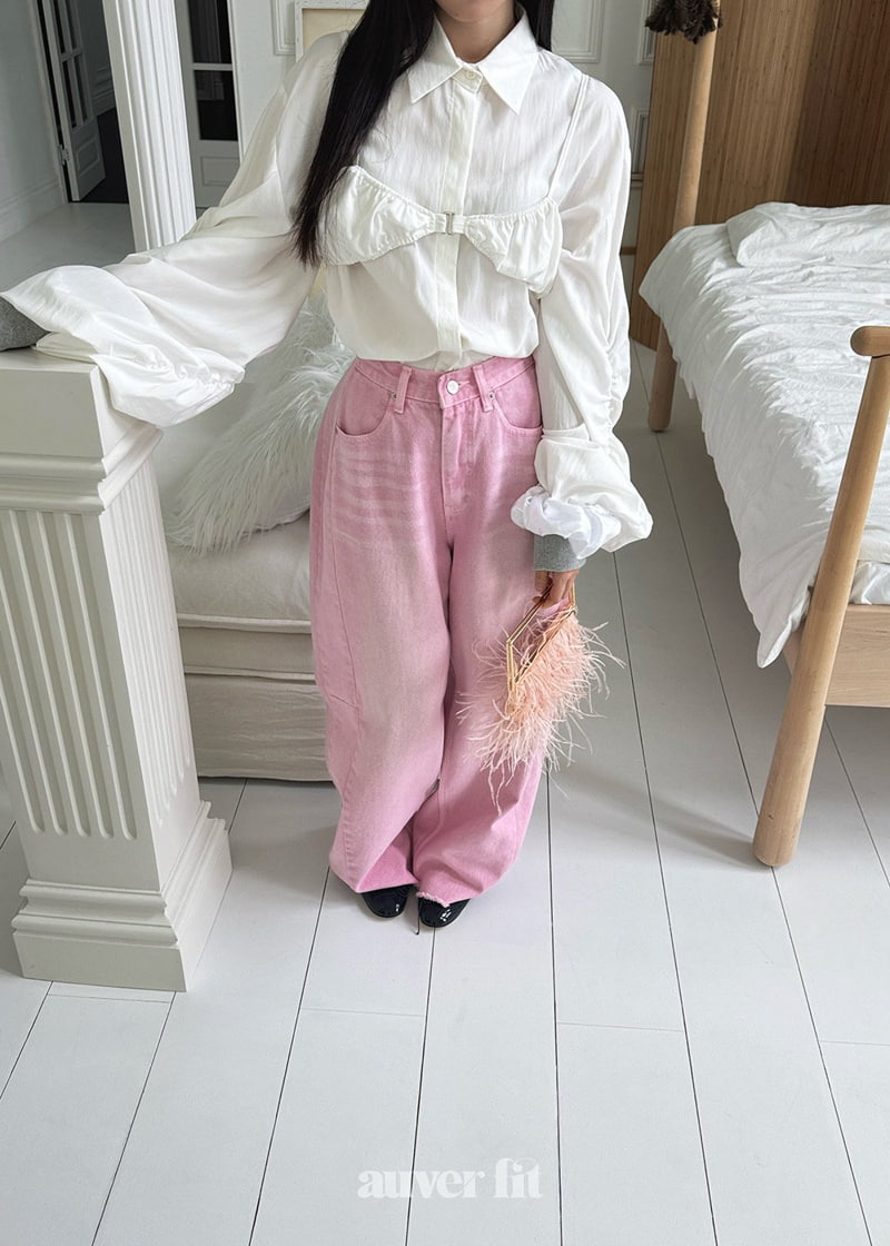 Auver_Fit - Korean Women Fashion - #womensfashion - Banding Shirring Shirt
