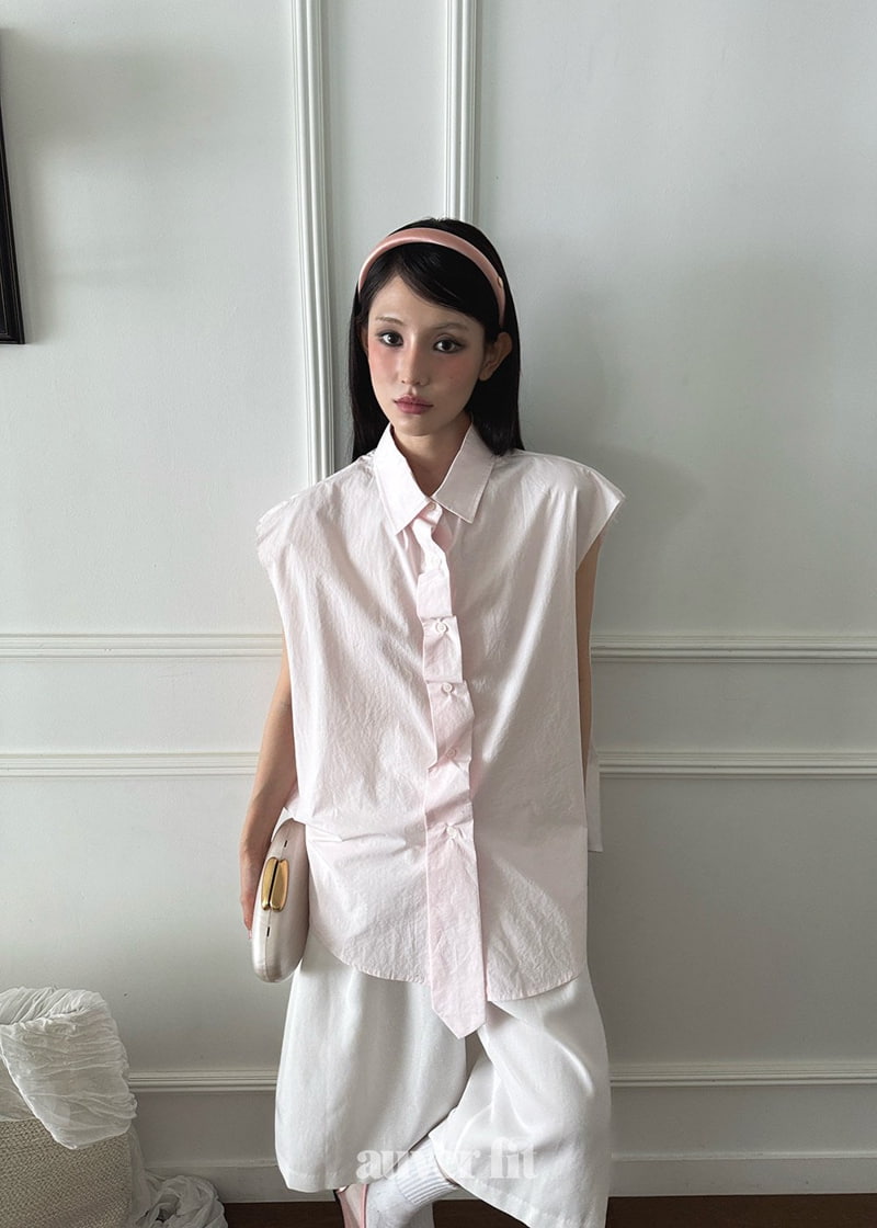 Auver_Fit - Korean Women Fashion - #womensfashion - Candy Tie Sleeveless Top - 10
