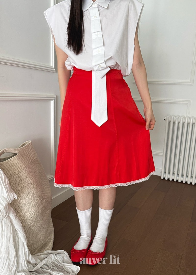 Auver_Fit - Korean Women Fashion - #momslook - Candy Tie Sleeveless Top - 4