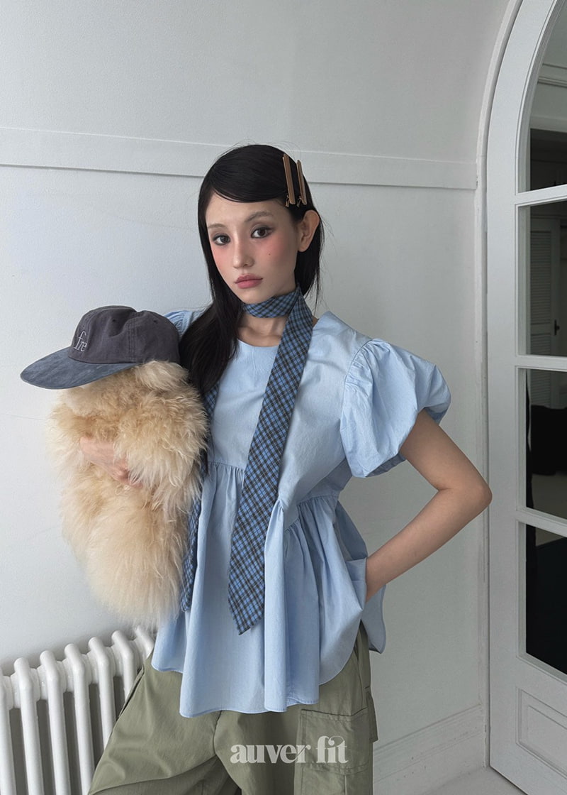 Auver_Fit - Korean Women Fashion - #womensfashion - Tulip Puff Blouse - 3