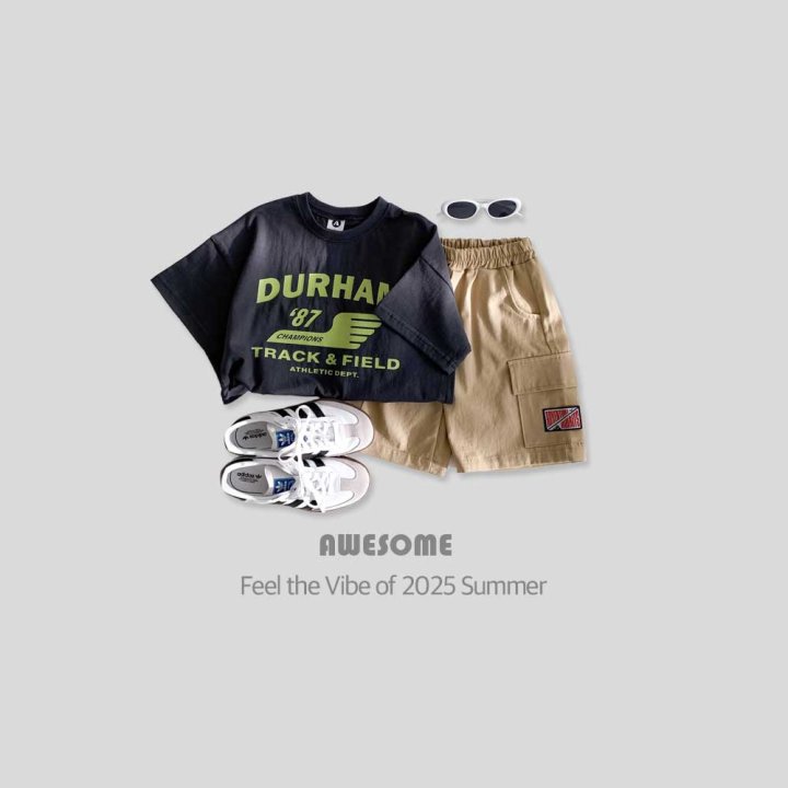 Awesome Bebe - Korean Children Fashion - #Kfashion4kids - Cargo Label Half Pants - 3