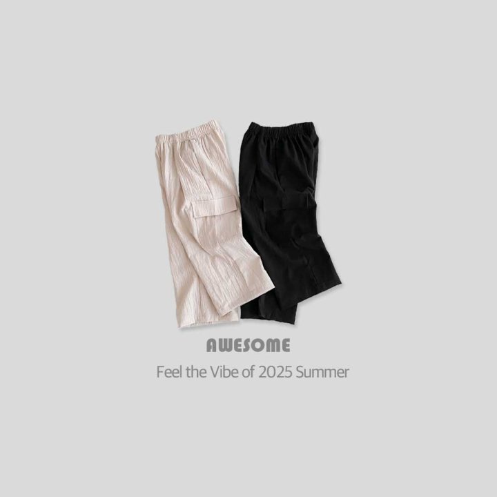 Awesome Bebe - Korean Children Fashion - #Kfashion4kids - Linen Cargo Pants - 2