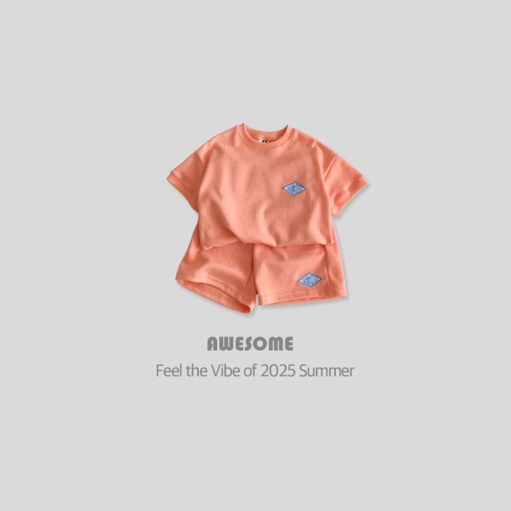 Awesome Bebe - Korean Children Fashion - #Kfashion4kids - Short Sleeve Top Bottom Set - 3