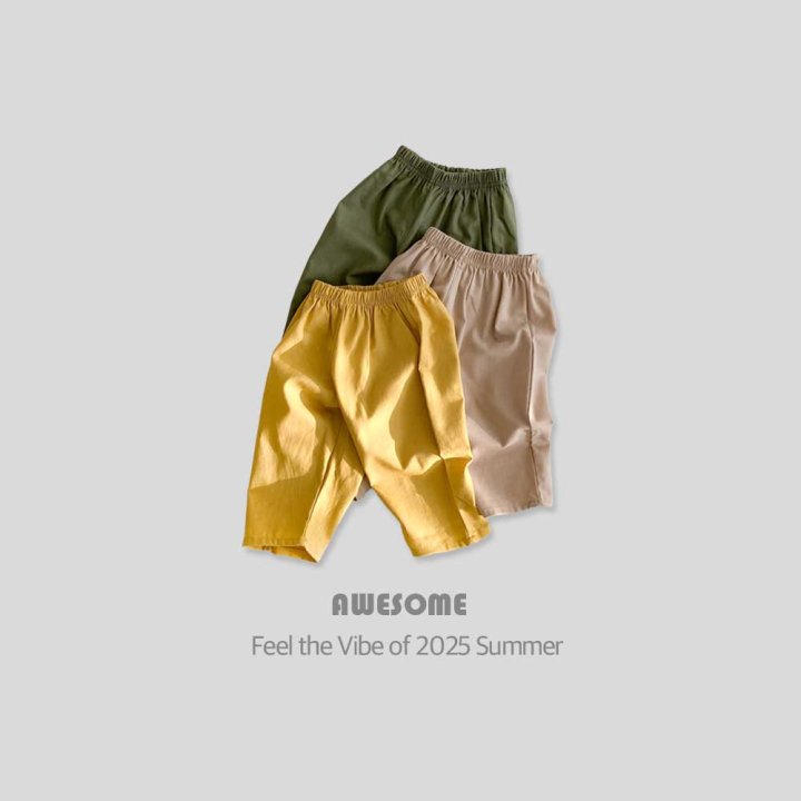 Awesome Bebe - Korean Children Fashion - #Kfashion4kids - Linen Baggy Pants - 3
