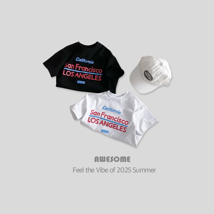 Awesome Bebe - Korean Children Fashion - #Kfashion4kids - California Short Sleeve Tee