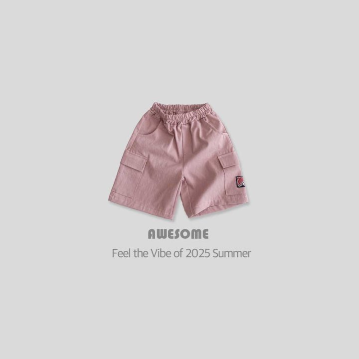 Awesome Bebe - Korean Children Fashion - #childofig - Cargo Label Half Pants - 8