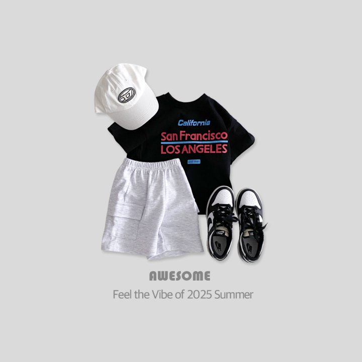 Awesome Bebe - Korean Children Fashion - #childofig - California Short Sleeve Tee - 7