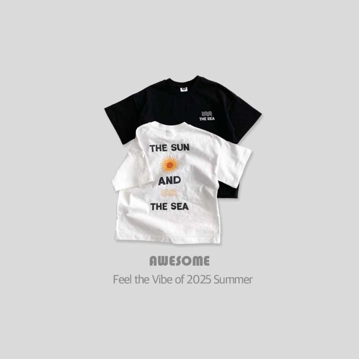 Awesome Bebe - Korean Children Fashion - #childrensboutique - Wave Short Sleeve Tee - 6
