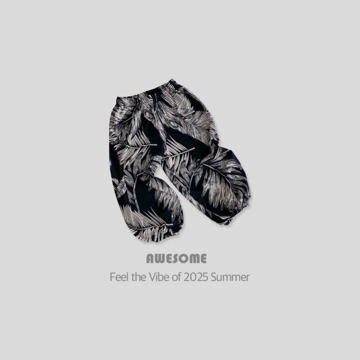 Awesome Bebe - Korean Children Fashion - #designkidswear - Palm Tree Pants - 5