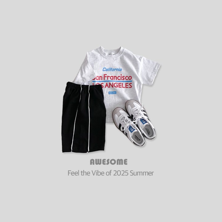Awesome Bebe - Korean Children Fashion - #designkidswear - California Short Sleeve Tee - 9