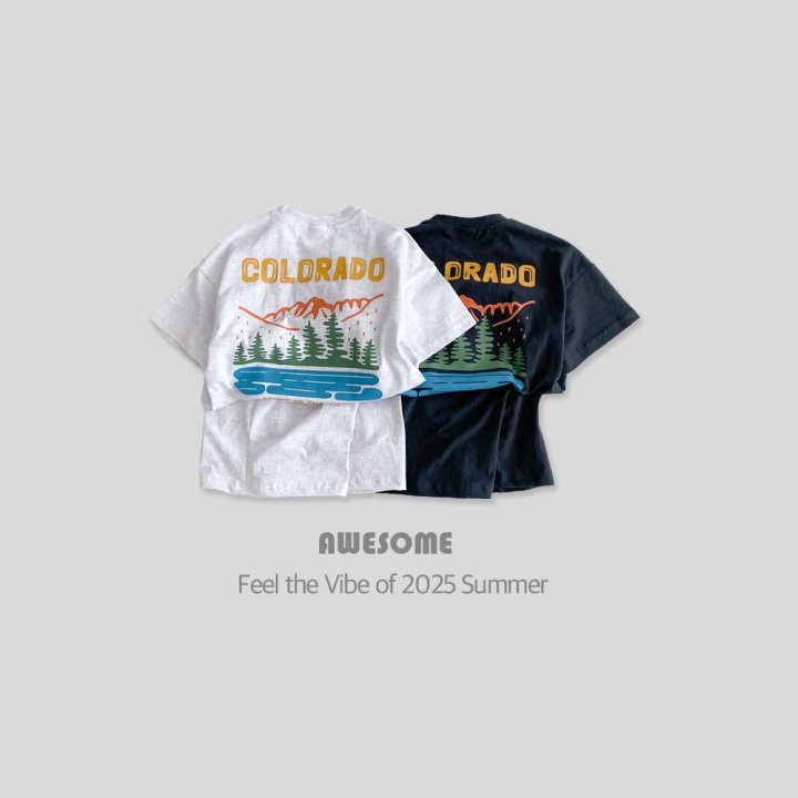 Awesome Bebe - Korean Children Fashion - #discoveringself - Colorado Short Sleeve Top Bottom Set - 2