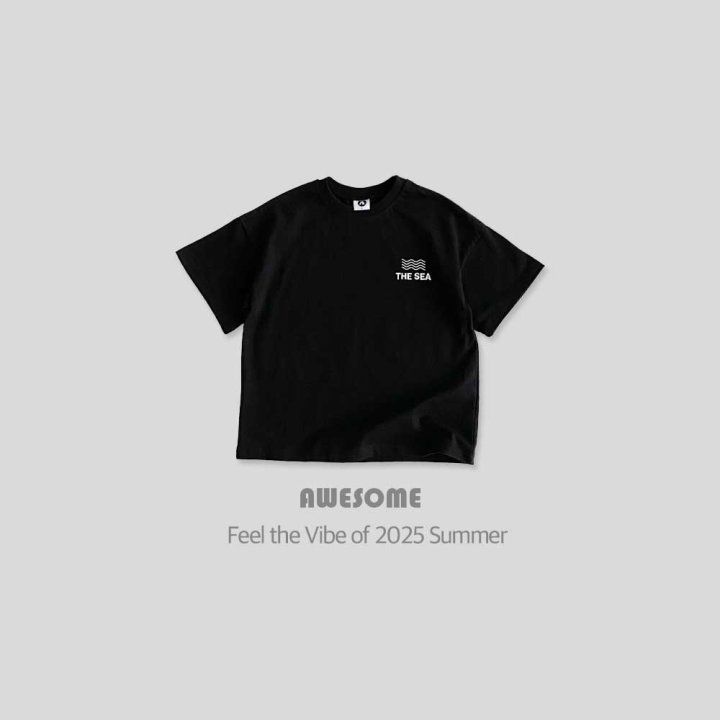 Awesome Bebe - Korean Children Fashion - #kidsshorts - Wave Short Sleeve Tee - 10