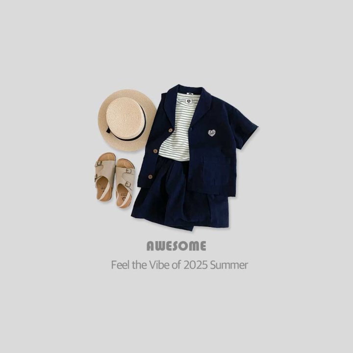 Awesome Bebe - Korean Children Fashion - #kidsshorts - Linen Jacket Set-up - 3