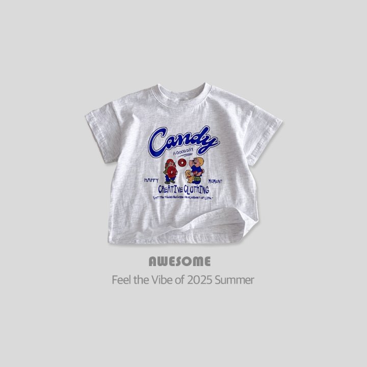 Awesome Bebe - Korean Children Fashion - #kidsshorts - Candy Short Sleeve Tee - 9