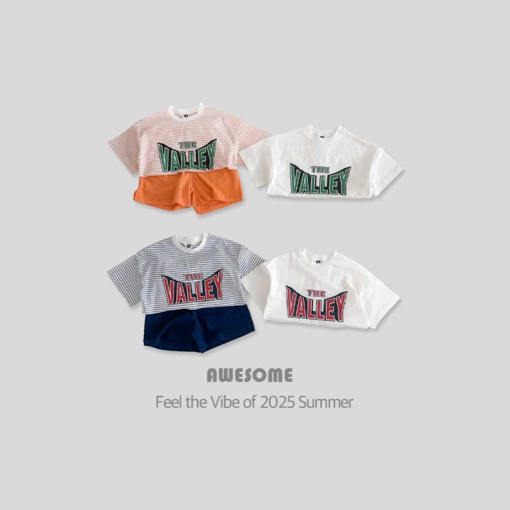 Awesome Bebe - Korean Children Fashion - #kidsstore - Valley Top Bottom Set - 2