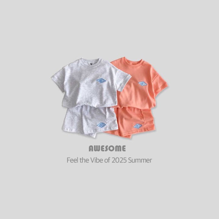 Awesome Bebe - Korean Children Fashion - #kidsstore - Short Sleeve Top Bottom Set
