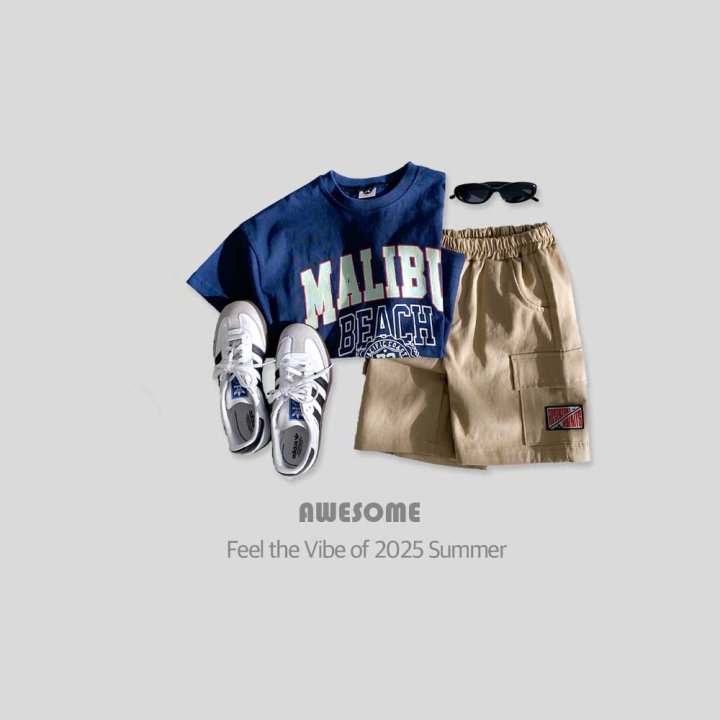 Awesome Bebe - Korean Children Fashion - #kidzfashiontrend - Cargo Label Half Pants - 2
