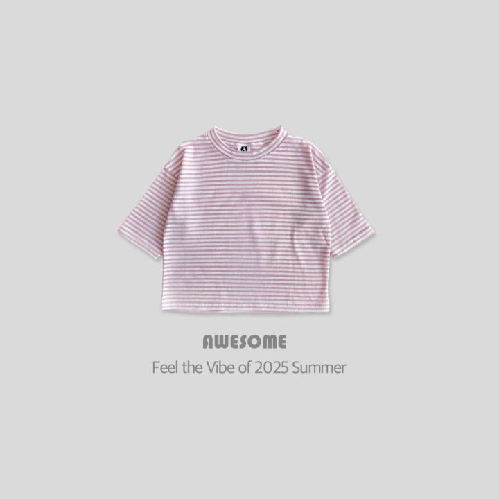 Awesome Bebe - Korean Children Fashion - #kidzfashiontrend - Striped Tee - 9