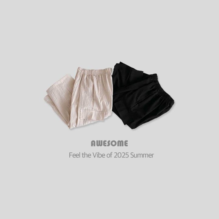 Awesome Bebe - Korean Children Fashion - #littlefashionista - Linen Cargo Pants - 3