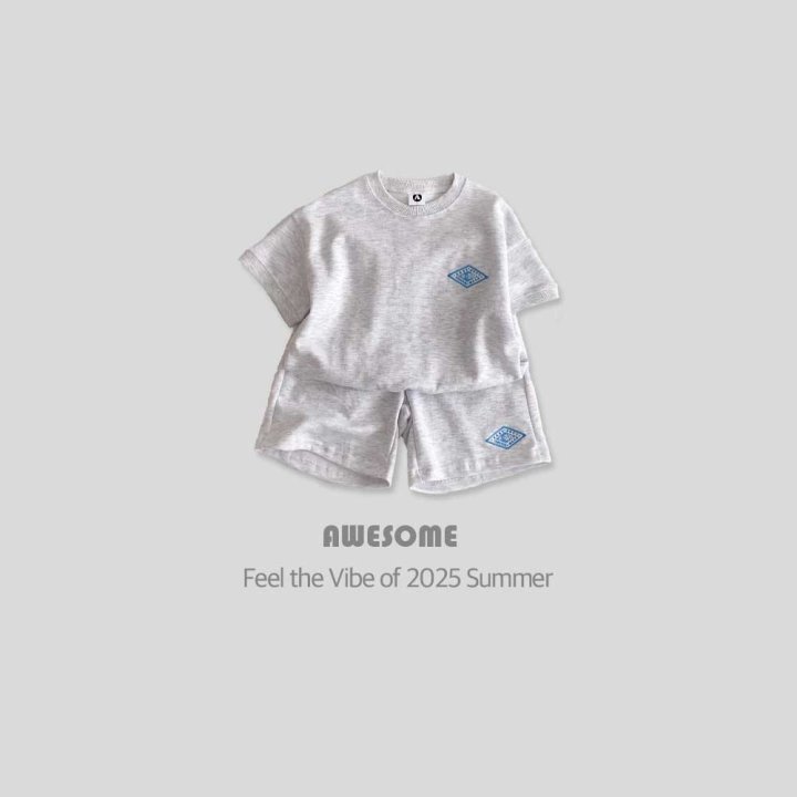 Awesome Bebe - Korean Children Fashion - #Kfashion4kids - Short Sleeve Top Bottom Set - 4
