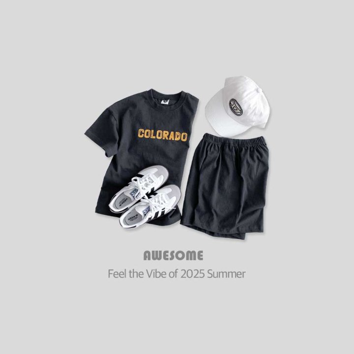 Awesome Bebe - Korean Children Fashion - #magicofchildhood - Colorado Short Sleeve Top Bottom Set - 9