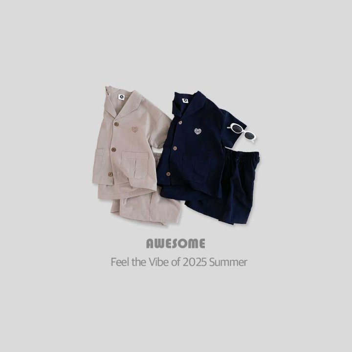 Awesome Bebe - Korean Children Fashion - #magicofchildhood - Linen Jacket Set-up - 8