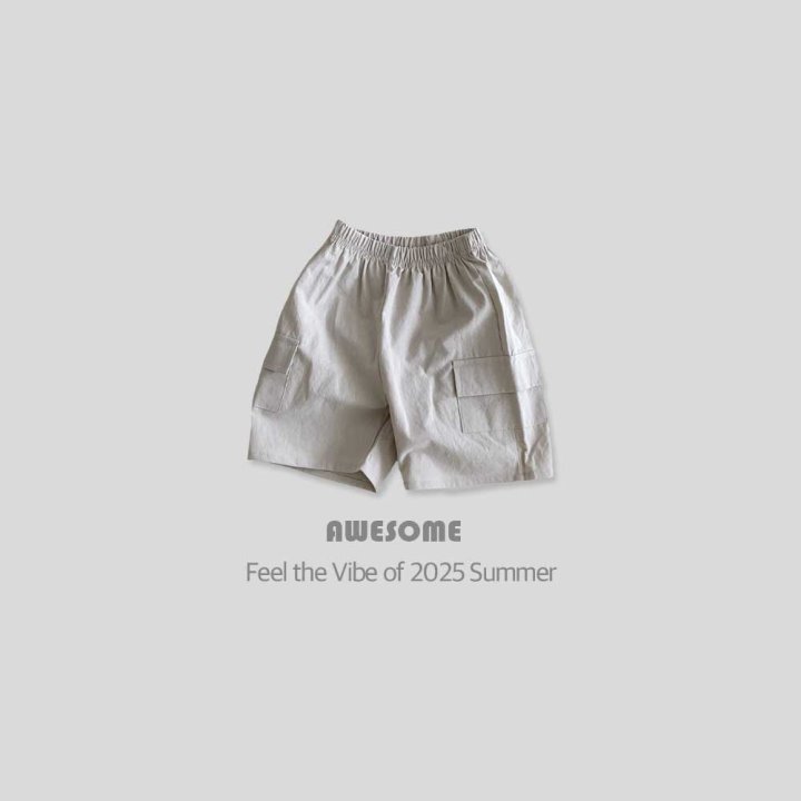 Awesome Bebe - Korean Children Fashion - #minifashionista - Linen Cargo Half Pants - 5