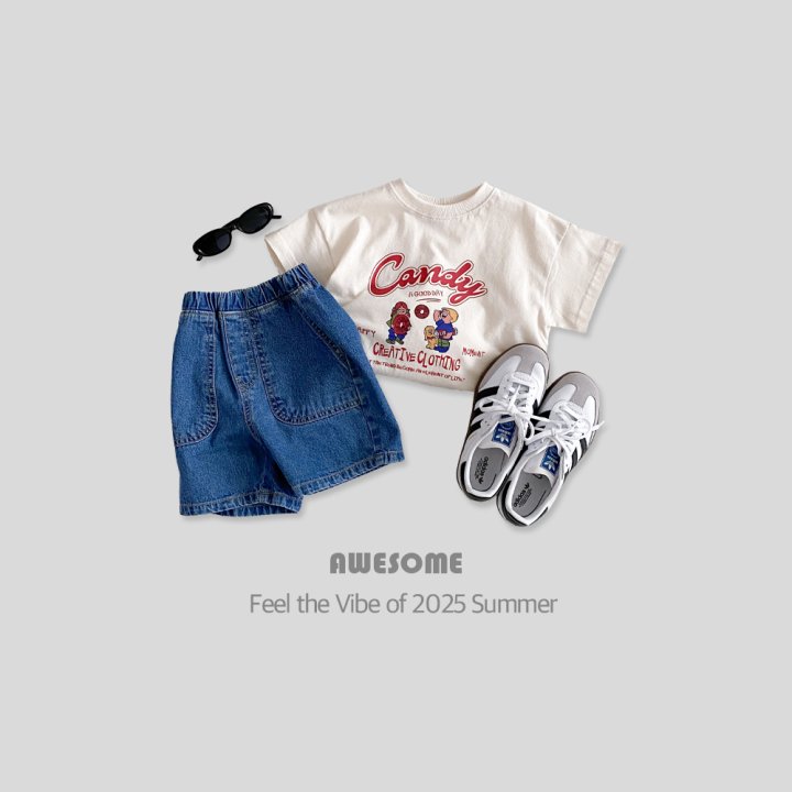 Awesome Bebe - Korean Children Fashion - #minifashionista - Pocket Denim Pants - 2