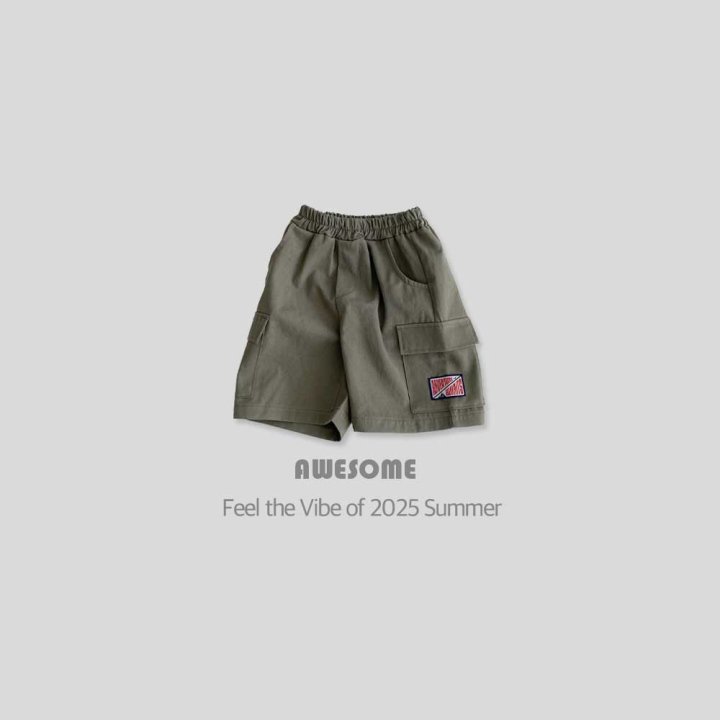 Awesome Bebe - Korean Children Fashion - #prettylittlegirls - Cargo Label Half Pants - 7