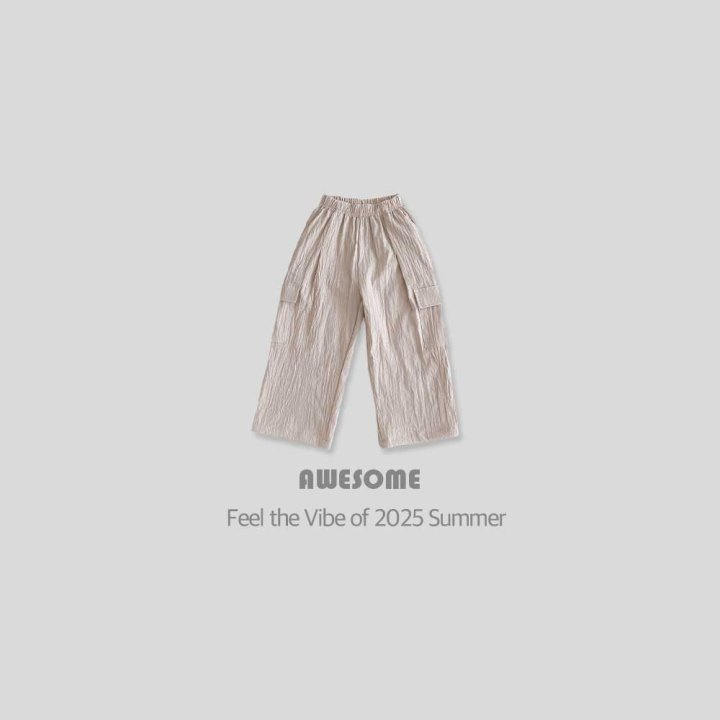 Awesome Bebe - Korean Children Fashion - #prettylittlegirls - Linen Cargo Pants - 6