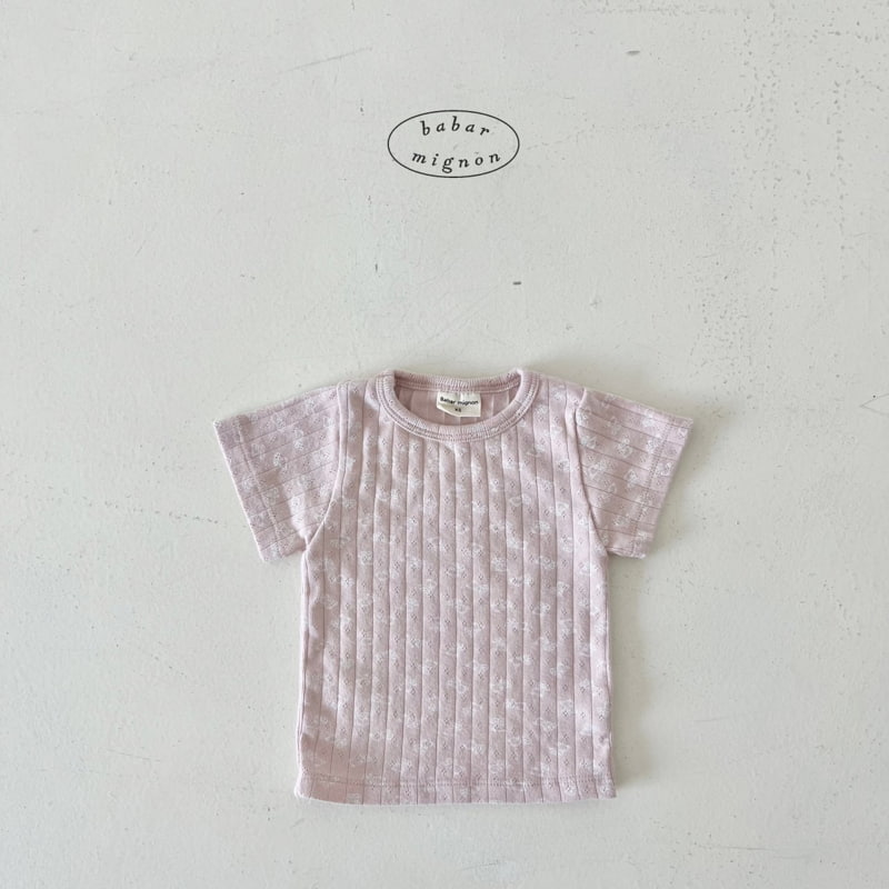 Babar Mignon - Korean Children Fashion - #childofig - Bear Ribbed Tee - 11