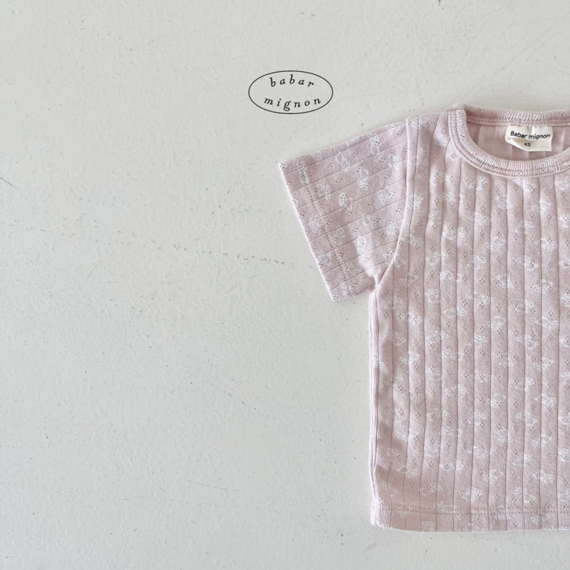 Babar Mignon - Korean Children Fashion - #childofig - Bear Ribbed Tee - 12