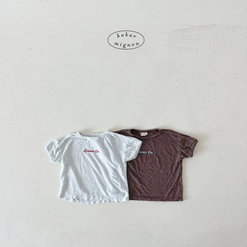 Babar Mignon - Korean Children Fashion - #childrensboutique - Dream Striped Tee
