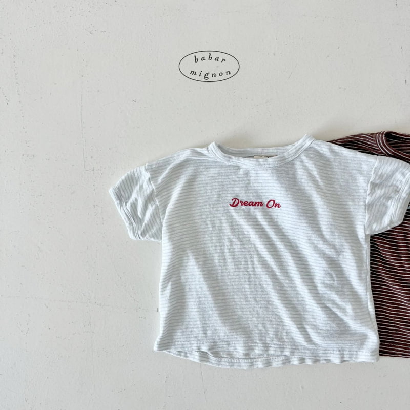 Babar Mignon - Korean Children Fashion - #discoveringself - Dream Striped Tee - 3