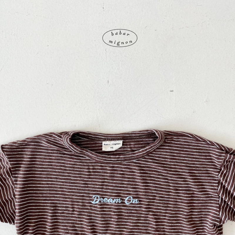 Babar Mignon - Korean Children Fashion - #kidsstore - Dream Striped Tee - 6