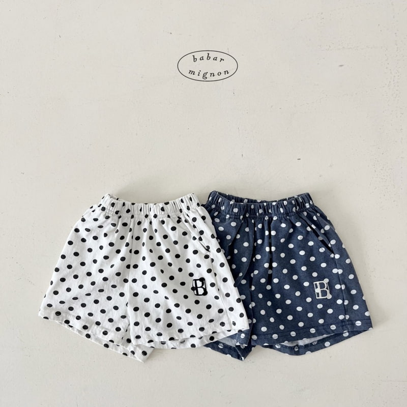 Babar Mignon - Korean Children Fashion - #kidsstore - Polka Dot Shorts - 2
