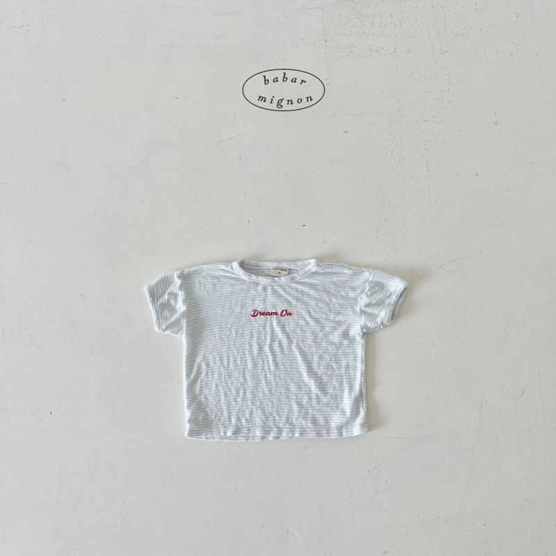 Babar Mignon - Korean Children Fashion - #kidzfashiontrend - Dream Striped Tee - 7