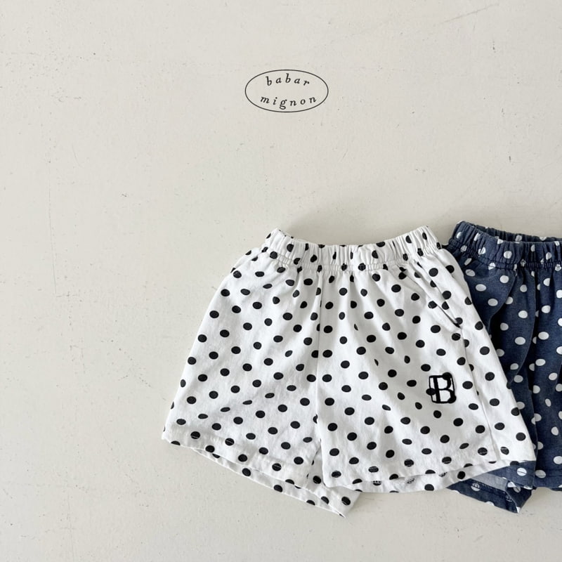 Babar Mignon - Korean Children Fashion - #kidzfashiontrend - Polka Dot Shorts - 3