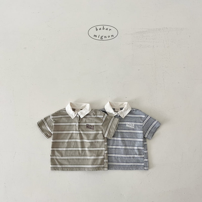 Babar Mignon - Korean Children Fashion - #kidzfashiontrend - Multi Collar Tee