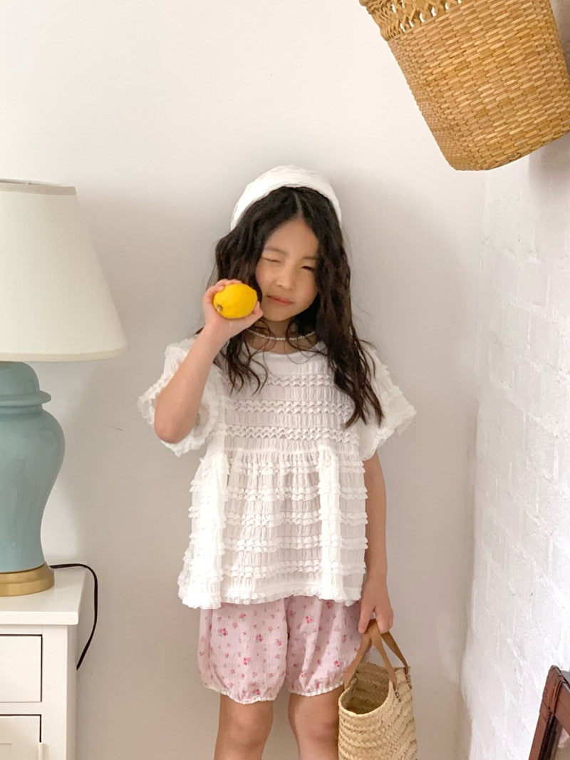 Bailey - Korean Children Fashion - #Kfashion4kids - Lovely Short Sleeve Blouse