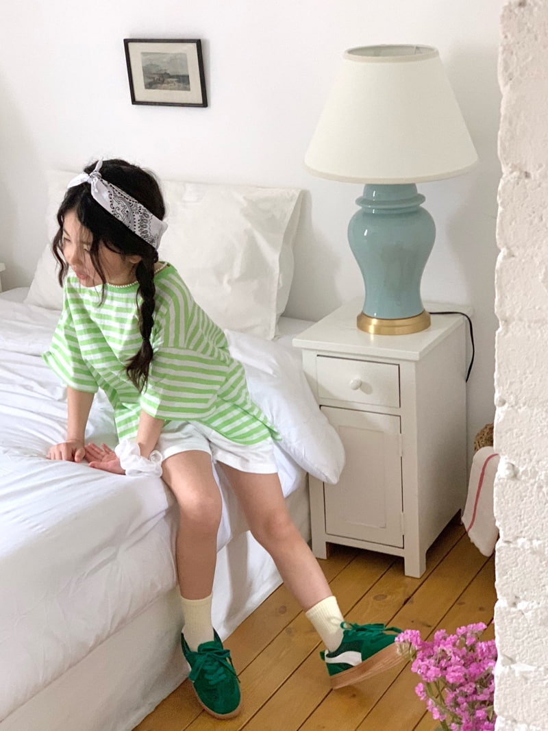 Bailey - Korean Children Fashion - #Kfashion4kids - Pudding Stripe Tee - 9