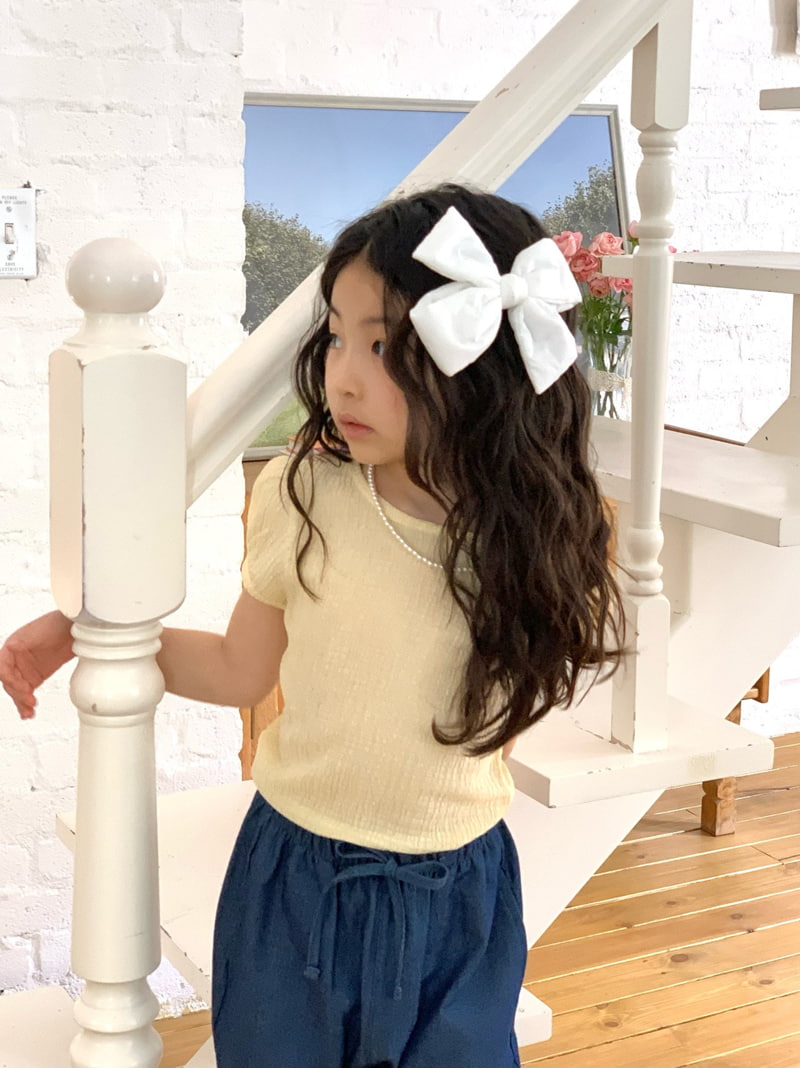 Bailey - Korean Children Fashion - #Kfashion4kids - Bubble Short Sleeve Tee - 8