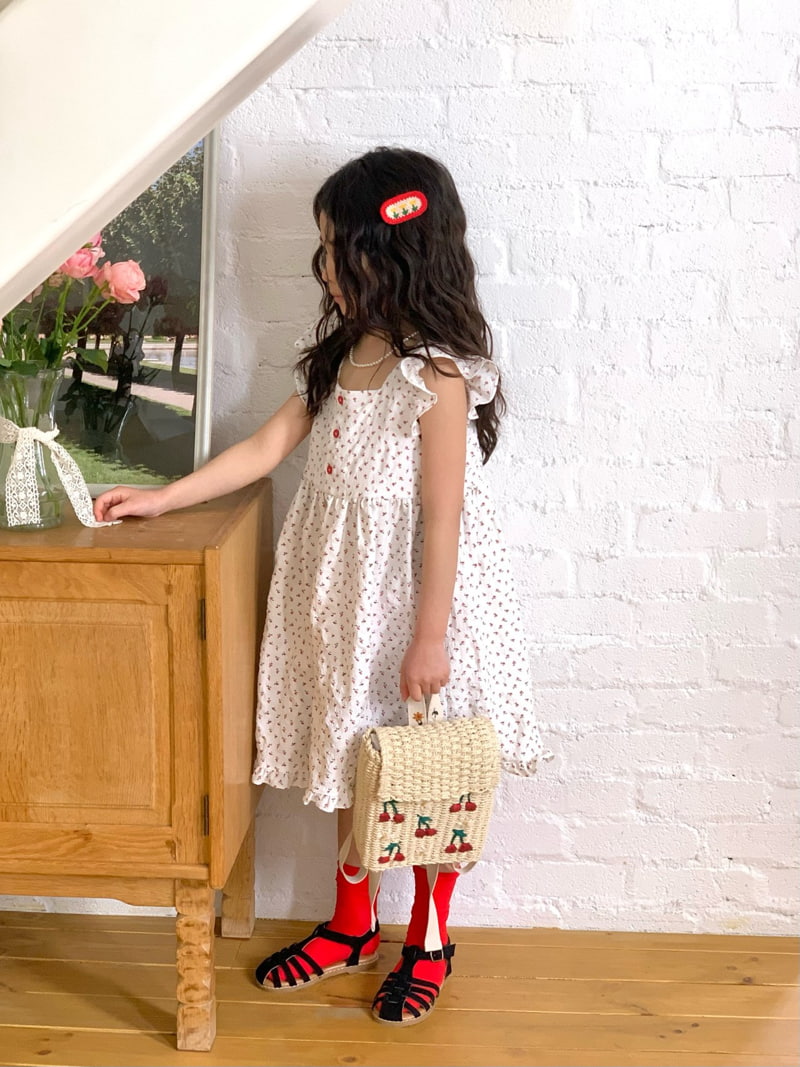 Bailey - Korean Children Fashion - #kidzfashiontrend - Flower Melody Frill One-Piece - 4