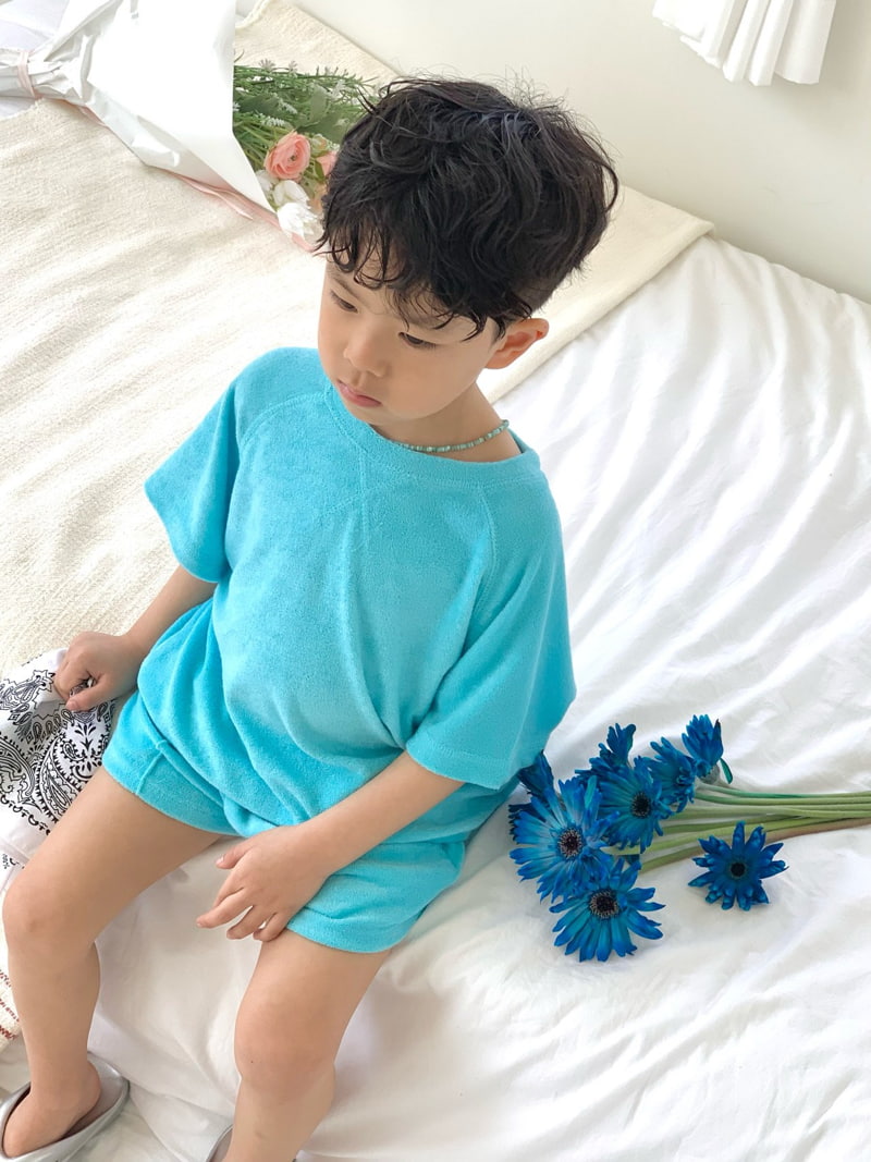 Bailey - Korean Children Fashion - #Kfashion4kids - Candy Terry Short Sleeve Sweatshirts