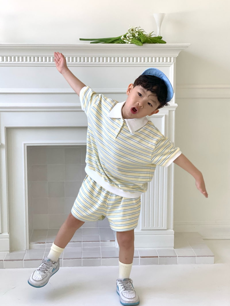 Bailey - Korean Children Fashion - #Kfashion4kids - Winnie Stripe Rugby Tee - 10