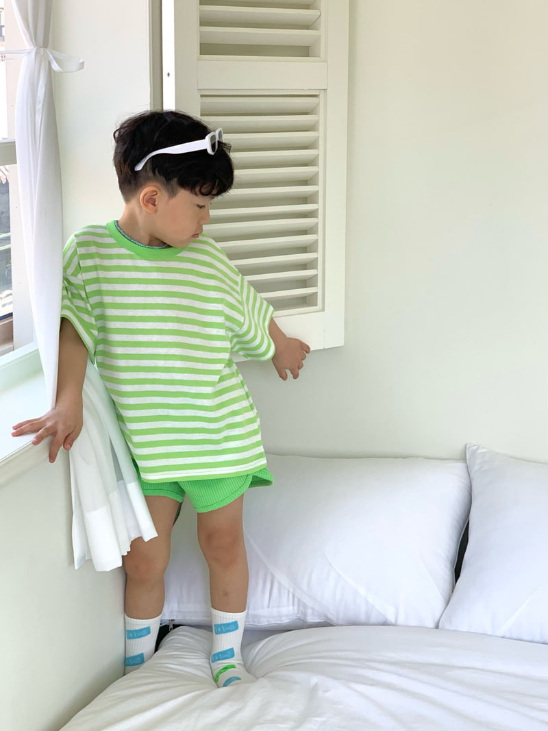 Bailey - Korean Children Fashion - #Kfashion4kids - Waffle Round Pants - 6