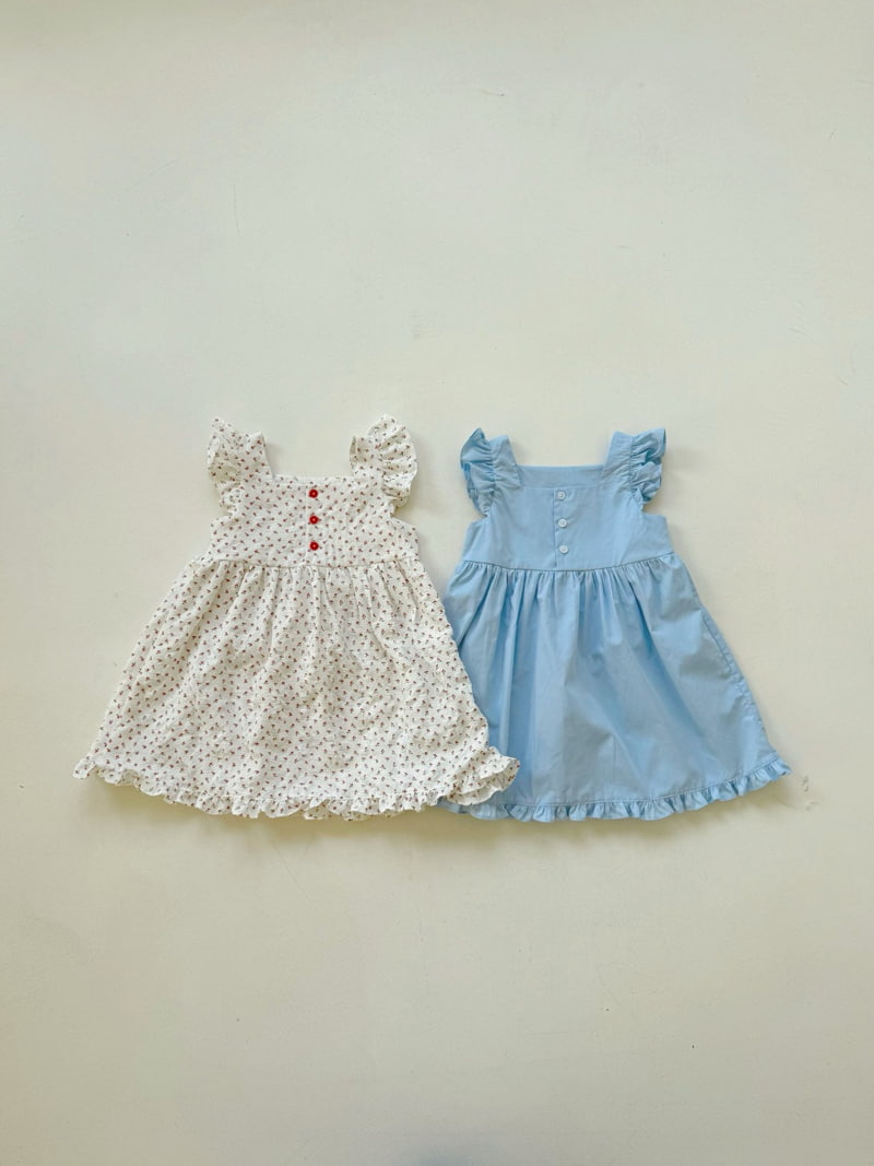 Bailey - Korean Children Fashion - #childofig - Melody Frill One-Piece (Blue) - 5