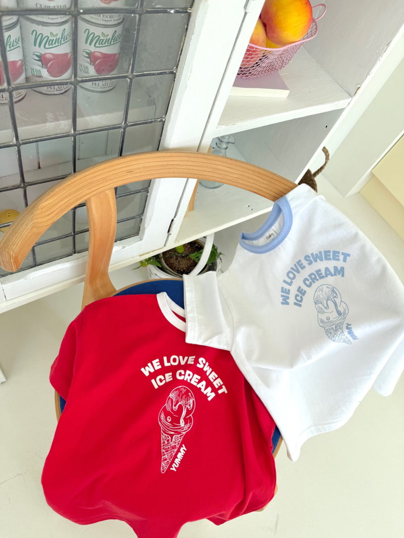 Bailey - Korean Children Fashion - #childofig - Ice Cream Short Sleeve Tee - 11