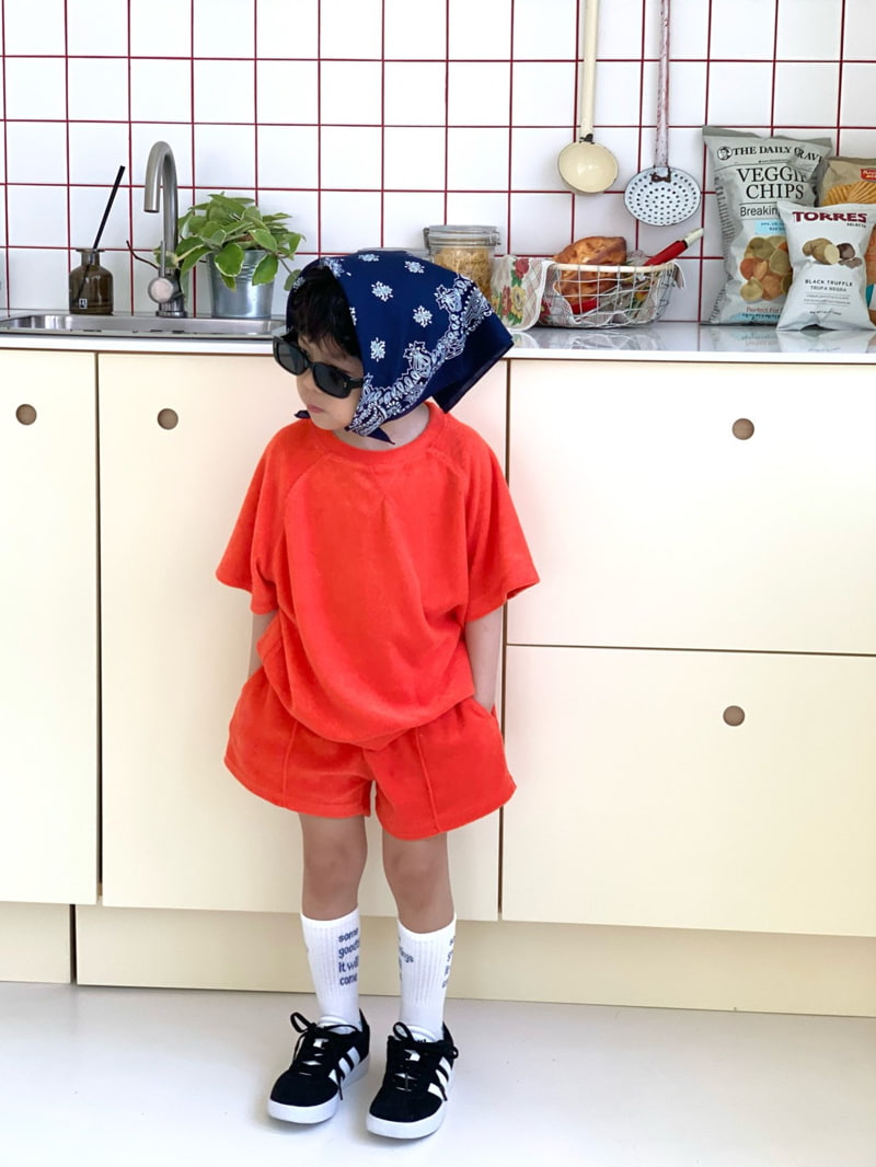 Bailey - Korean Children Fashion - #childrensboutique - Candy Terry Short Sleeve Sweatshirts - 8